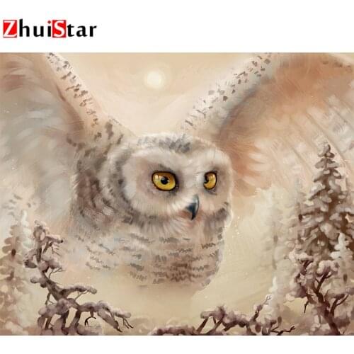 Diamond painting full square 5D diamond embroidery animal owl sale diamond mosaic picture rhinestone decoration home ZWQ