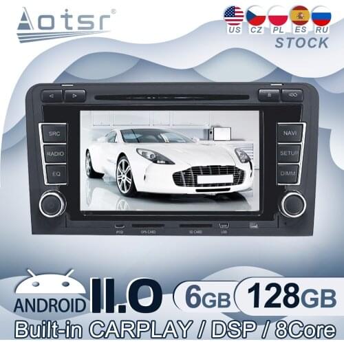 Android 11 For Audi A3 2003 - 2013 Car Radio GPS Navigation Multimedia Video Player Stereo Audio Head Unit