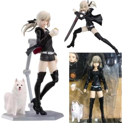 13cm Anime Fate / Grand Order Figma 418 Hezeba Saber Altoria Action Figure Collectible Model Toys Brinquedos