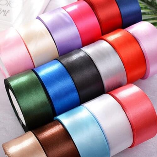 25Yards 20mm Silk Satin Ribbon Scrapbooking Supplies Wedding Party Christmas Flowers Gifts Decorated DIY Apparel Sewing Fabric