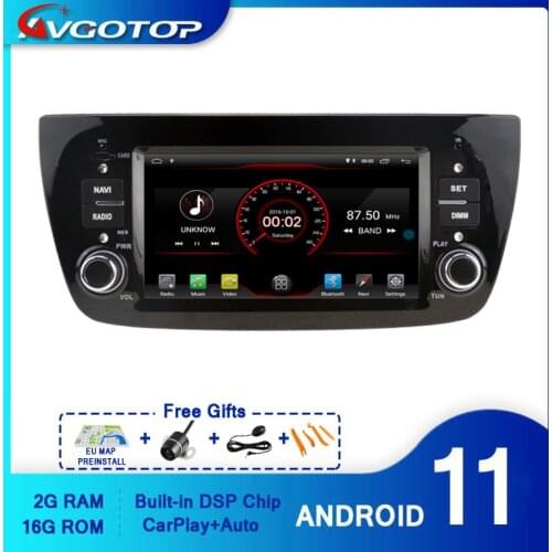 AVGOTOP Android 10 Wince Car Radio DVD Player For FIAT DOBLO 2G 16G Vehicle GPS Multimedia