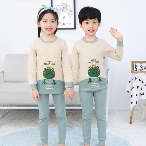 Childrens Pajamas Kids Clothes Boys Pajamas Sets Sleepwear Baby Girl Clothes Little Teens Long Sleeve Girls Pijamas 3-13Y Suit