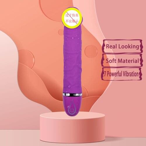 7 modes real dildo Vibrator for Women Soft Female Vagina Clitoris Stimulator Massager Masturbator Sex Products for Adults