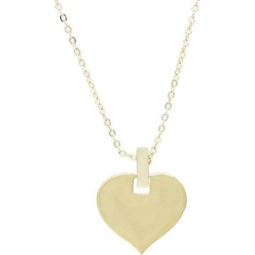 GULCE DERELI, HEART CHARM CHAIN NECKLACE, CHAIN NECKLACES, CHARM NECKLACES, GIFT BOX, GOLD/SILVER PLATED