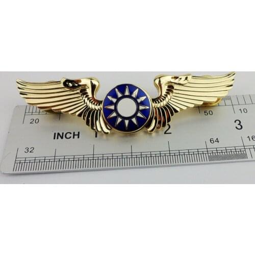 CHINESE/US FLYING TIGERS WINGS BADGE ARMY AVG AIR CORPS USAAC OFFICER GOLDEN Military Store