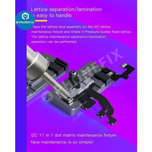 I2C Face ID Dot Matrix Bracket Fixture Front Camera Fix Clamp Tool for X XS 11 11 pro Max 12 12mini Face ID Camera Rework Holder