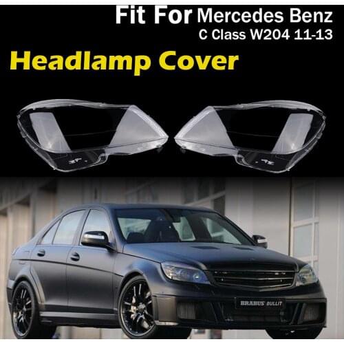 Headlight Clear Lens Lampshade Cover Fit For Mercedes-Benz C-class W204 2011 2012 2013 ,Headlamp Shell Car Accessories