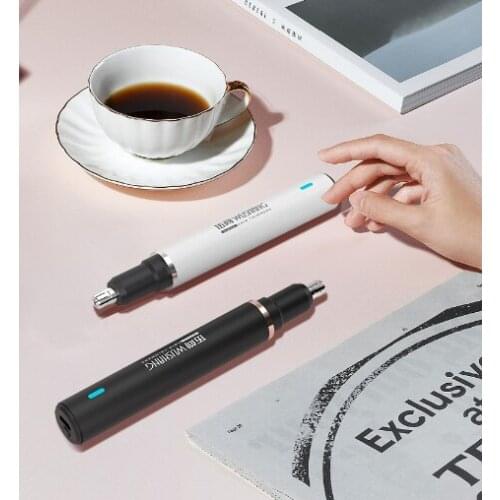 Small size easy to carry out usb quick charging round arch knife head silent running electric shaving nose hair trimmer J06