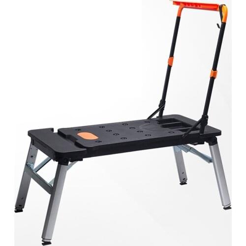 Multifunctional workbench horse stool stainless steel diy console trolley scaffolding mobile platform ladder