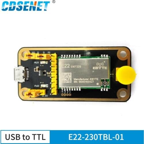 CDSENET SX1262 LoRa Module Test Board Kits 22dBm 5km Long Distance Transceiver E22-230TBL-01 USB Board Wireless Module RF