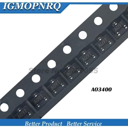 50pcs AO3400 3400A SOT23-3 AO3400A MOSFET AO9T