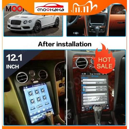 For Bentley Speeding Supersport Multimedia Player Vertical Screen Android 6+128GB Car Radio GPS Navigation Auto Stereo Head Unit