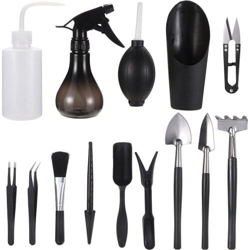 Mini Gardening Hand Tools Set Succulent Transplant Spade Bonsai Planting Kit Gardening Potting Watering Supplies