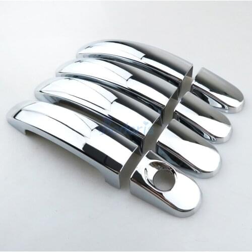 Door Handle Cover Grab Panel Trim Chrome Car Styling 2012 2013 2014 2015 2016 2017 2018 For Ford Ranger T6 T7 Accessories