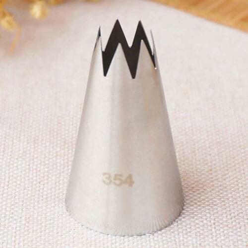 #354 Open Star Nozzle Cake Decorating Tools Stainless Steel Icing Piping Cream Nozzles Bakeware Pastry Tips Large Size
