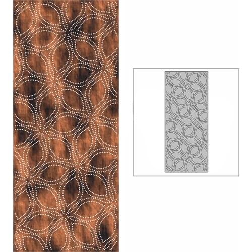 New Slim Dotted Overlapping Snowflakes Background Plate 2021 Metal Cutting Dies for Scrapbooking and Card Making Embossing Craft