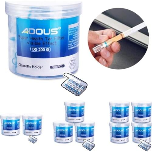 100-400PCS Disposable Cigarette Holder Mouthpiece Abandoned Cigarette Filter Tip Tobacco Tar Filtration Cleaning Holder Men Gift