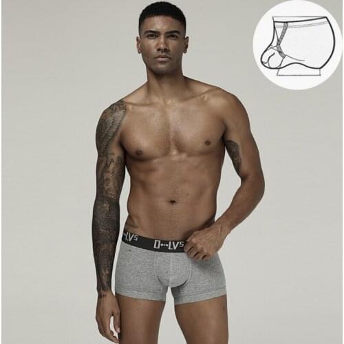 ORLVS Brand Men Boxers Underwear Cotton Fashion Comfortable Underpants Male Lifting Ring Type Panties Men Boxer Shorts OR210B