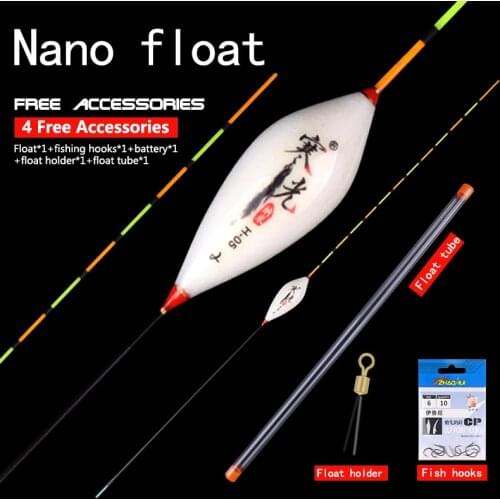Crucian Preferred Fishing Floats 1-3# Flat Long Tail Flotador Pesca Composite Nano Bobbers Fishing Accessories Tools Tackle(H05)