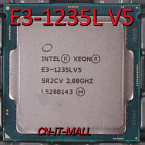 Intel Xeon E3-1235L V5 CPU 2.0GHz 8M 4 Core 4 Threads LGA1151 Processor