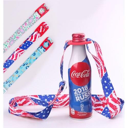 Beverage bottle strap for Adults and children mineral water portable strap travel bottle strap water bottle lanyard M0192