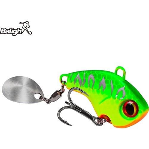 Fishing Lures Wobble Rotating Metal VIB vibration Bait For Pike Bass Trout Treble Hook Artificial Hard Baits Spinner Spoon Lure