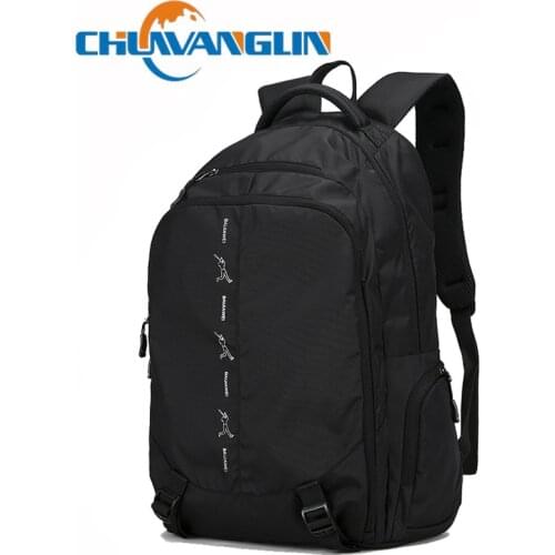 Chuwanglin Backpack Men Nylon Waterproof Travel Bag Simple Pure Color Backbag Leisure Light Fitness Male Bag Sports Bag 3301138