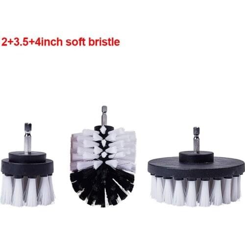Drill Brush All Purpose Cleaner Scrubbing Brushes for Bathroom Kitchen Surface Grout Tile Tub Shower Auto Care Cleaning Tools