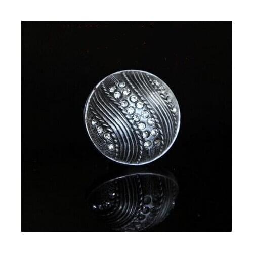 Glass diamond drawer knob handle crystal dresser pull antique iron kitchen cabinet cupboard door knob vintage furniture knob