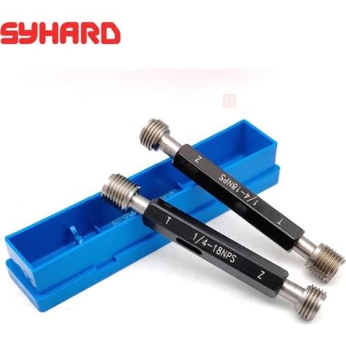 Pipe Thread Plug Gauge Go And No-Go Gauge Thread Gauge NPS 1/8-27 1/16-27 1/4-18 NPSM 1/2 NPSFL