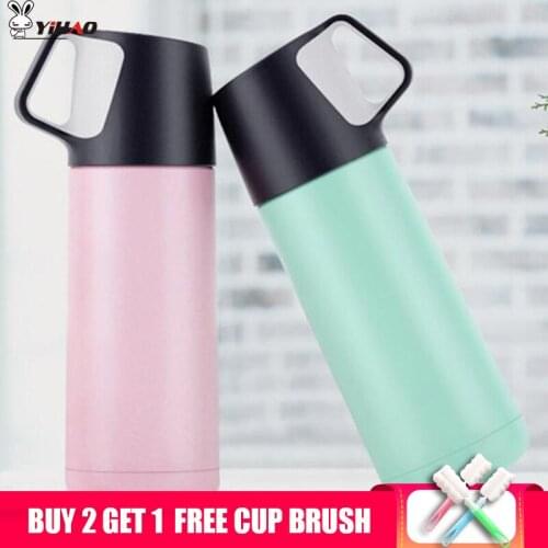 YiHAO 350ml 500ml Gift Stainless Steel Thermos Cup Water Bottle Outdoor Sports Portable Vacuum Thermos Cup Kettle