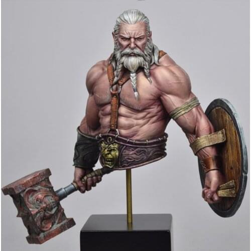 1/12 Bress the Old Barbarian, Resin Model Bust GK, Unassembled and unpainted kit