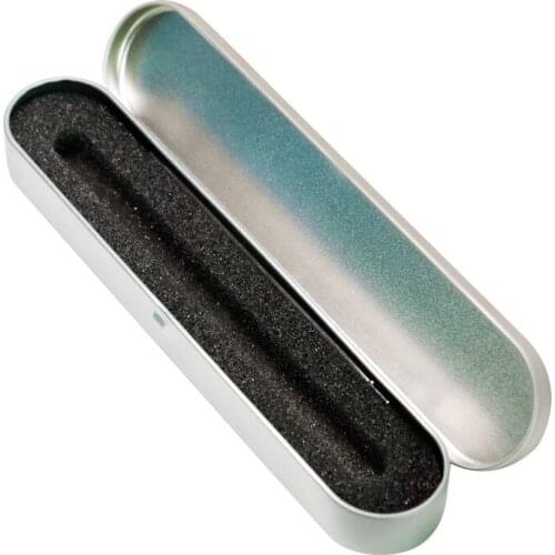 200pcs Silver Tin Pencil Case Pen Storage Box Stationery Organizer School Home Office Use