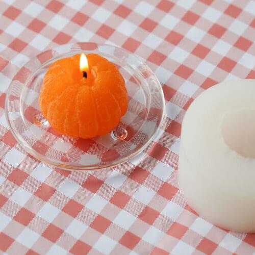 3D Simulation Fruit Peeling Orange Candle Silicone Mold DIY Fondant Chocolate Candy Handmade Soap Jelly Gypsum Mold Supplie