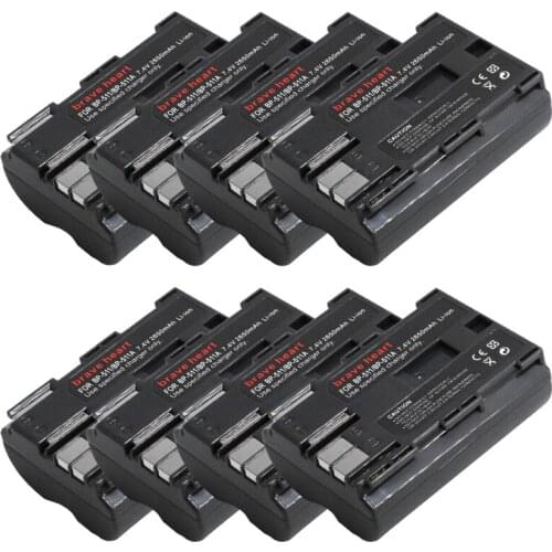 Wholesale 7.4v 2650mAh BP-511 BP 511 BP511 BP511A Battery for Canon EOS 40D 300D 5D 20D 30D 50D G6 L10 PowerShot G1 pro1