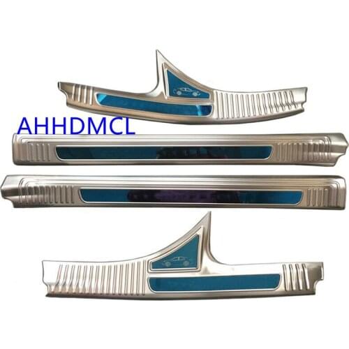 Car Welcome Pedal Threshold Strip Door Sill Strip For Camry 2018 2019 2020
