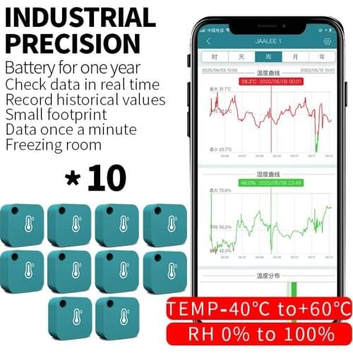 Wifi Wireless Monitor Refrigerator Temperature Sensor Bluetooth Thermometer Hygrometer Alerting Via Internet For Freezer Pet