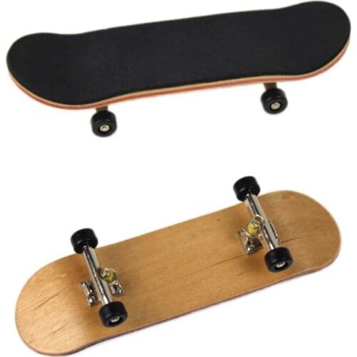 Wooden Toy Finger Skateboards Fingerboard Funny Finger Skate Board Wood Basic Fingerboar With Bearings Wheel Foam Tape Set