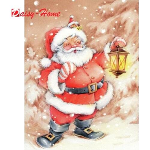 DIY Cartoon 5D Diamond Painting Full Round Drill Santa Claus Diamond Embroidery Christmas Gift Cross Stitch Kits Gift