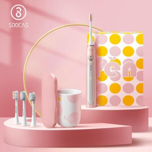SOOCAS X5 Electric Toothbrush Ultrasonic Toothbrush Upgraded Adult Rechargeable 12 Clean Modes with Brush Head Wireless Charging