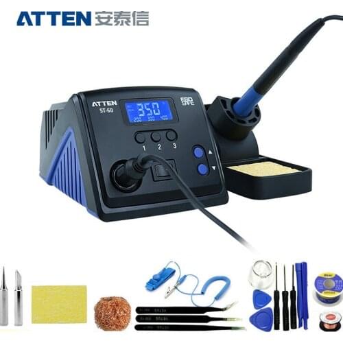 ATTEN Antaixin intelligent soldering station ST-60 temperature storage intelligent standby shutdown 60W electric iron