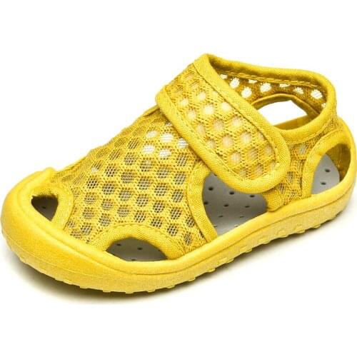 CAPSELLA KIDS Summer Shoes Boys Sandals Baby Girls Sandals Baby Boys Breathable Beach Sandals Toddler Closed Toe Shoes Children