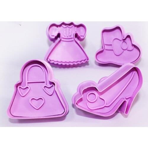 Clothing Series (hat dress clothes shoes) Fruit Cutters sset DIY Cookie Cake Biscuit Sugar Cake Mold Cake Decoration