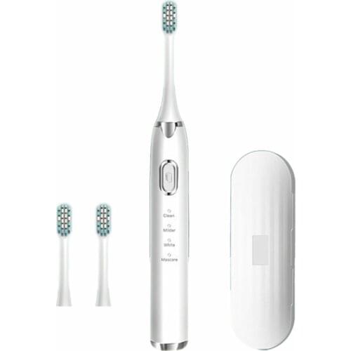 Ultrasonic Electric Toothbrush Adult Timer Brush 16 Gear USB Charger Rechargeable Tooth Brushes Replacement Heads Set