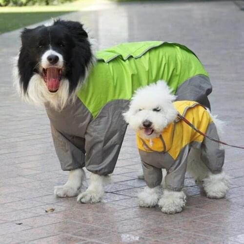 Big Dog Raincoat Welsh Corgi Clothes Samoyed Husky Labrador Golden Retriever Dog Costume Boy Girl Dog Waterproof Clothing Outfit