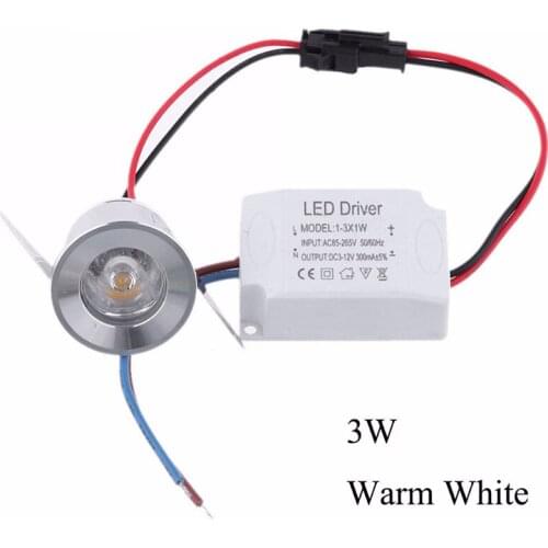 1W /3W LED White/Warm White AC 85-265V Mini Surface Mounted Light Led Downlight Jewelry Cabinet Lamp LED Mini Spotlight Lamp