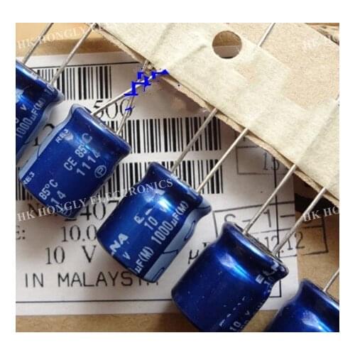 10PCS RE3 10V1000UF 10x12.5mm Capacitor