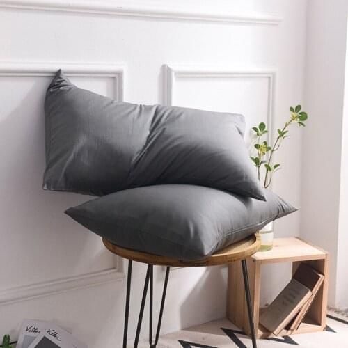 100% Cotton Pillowcase Soft Decorative Pillow Case Pillow Covers Solid Color Pillowcases Article 1Pcs/2Pcs Bedding