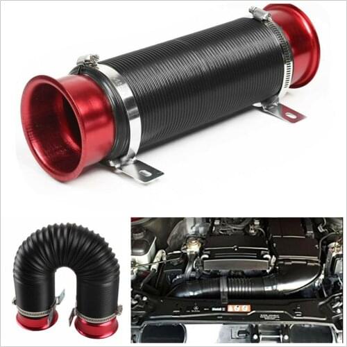 3" 76MM Flexible Adjustable Car RAM/COLD Air Intake Piping Turbo Duct Inlet Hose