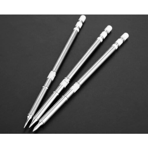 3pcs/set x T12 Solder Iron Tip T12-ILS, T12-I, T12-IL For HAKKO FX-950, FX-951, FX-952, FM-202, FM-203 Soldering Rework Station